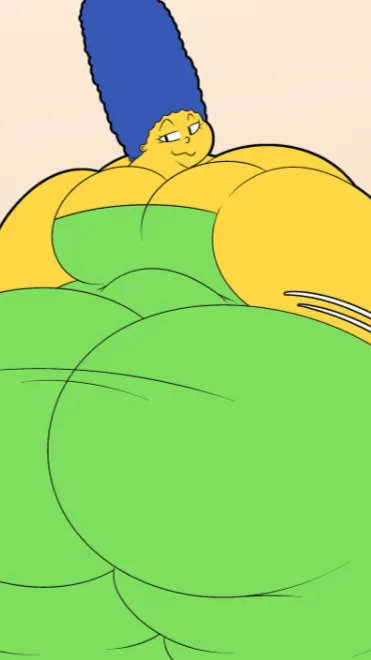 ai character: Fat Marge Simpson background