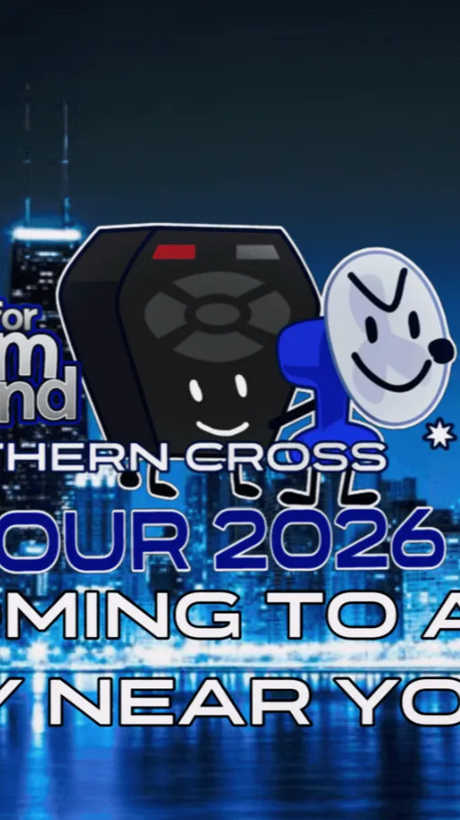 ai character: BFDI x II 2026 background