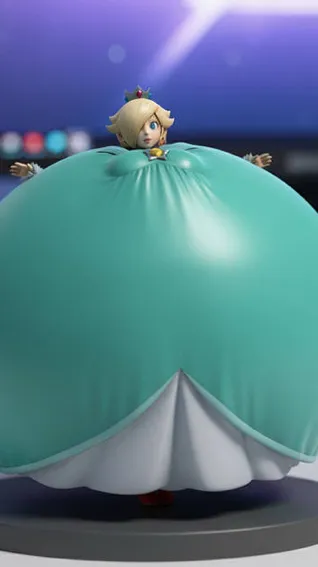 ai character: Inflated Rosalina background