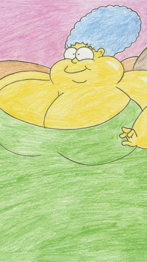 ai character: Fat ￼Marge background