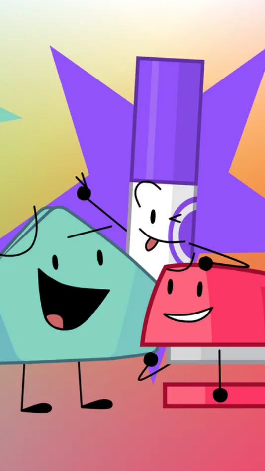 ai character: BFDI Stapoldy background