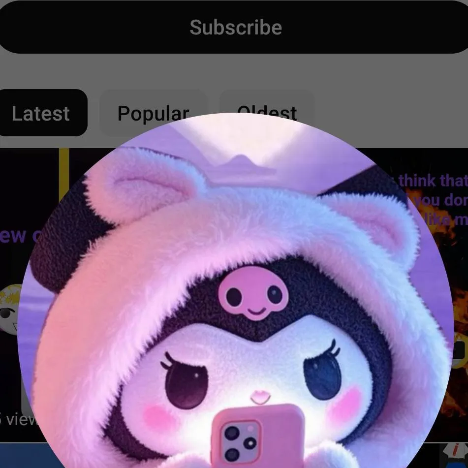 chat with ai character: Kuromi (cute)