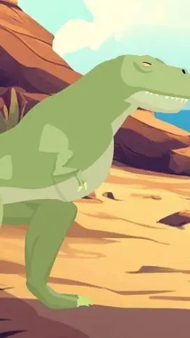 ai character: Muscle T-rex background