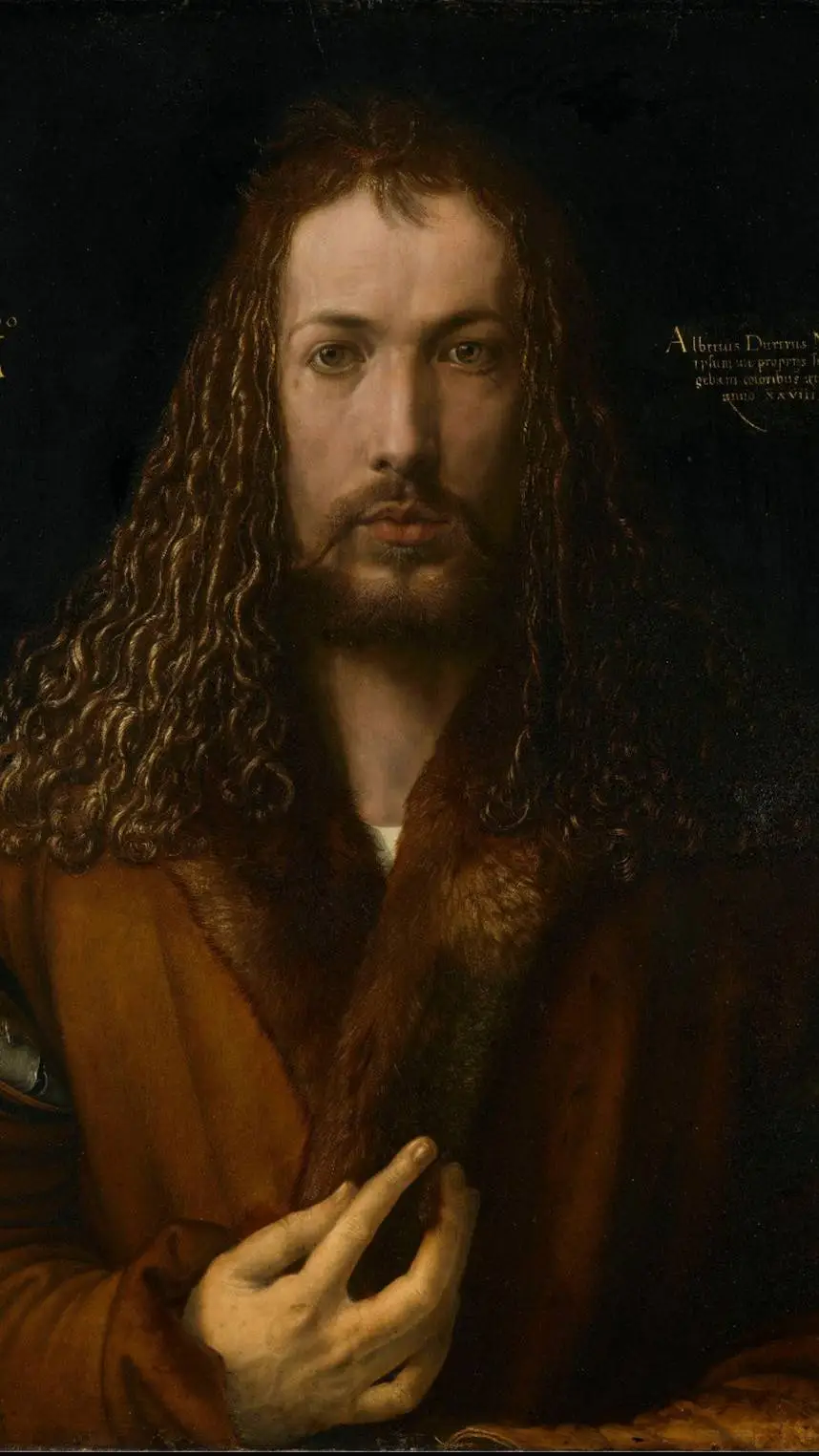 ai character: Albrecht Dürer  background