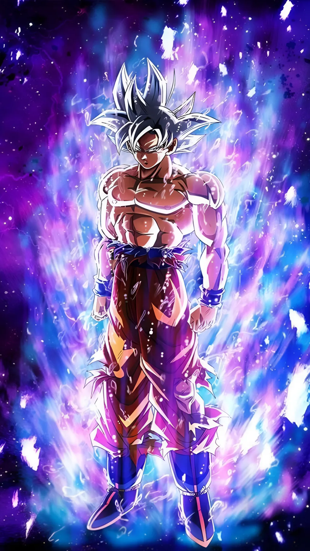 ai character: Ultra instinctgoku background