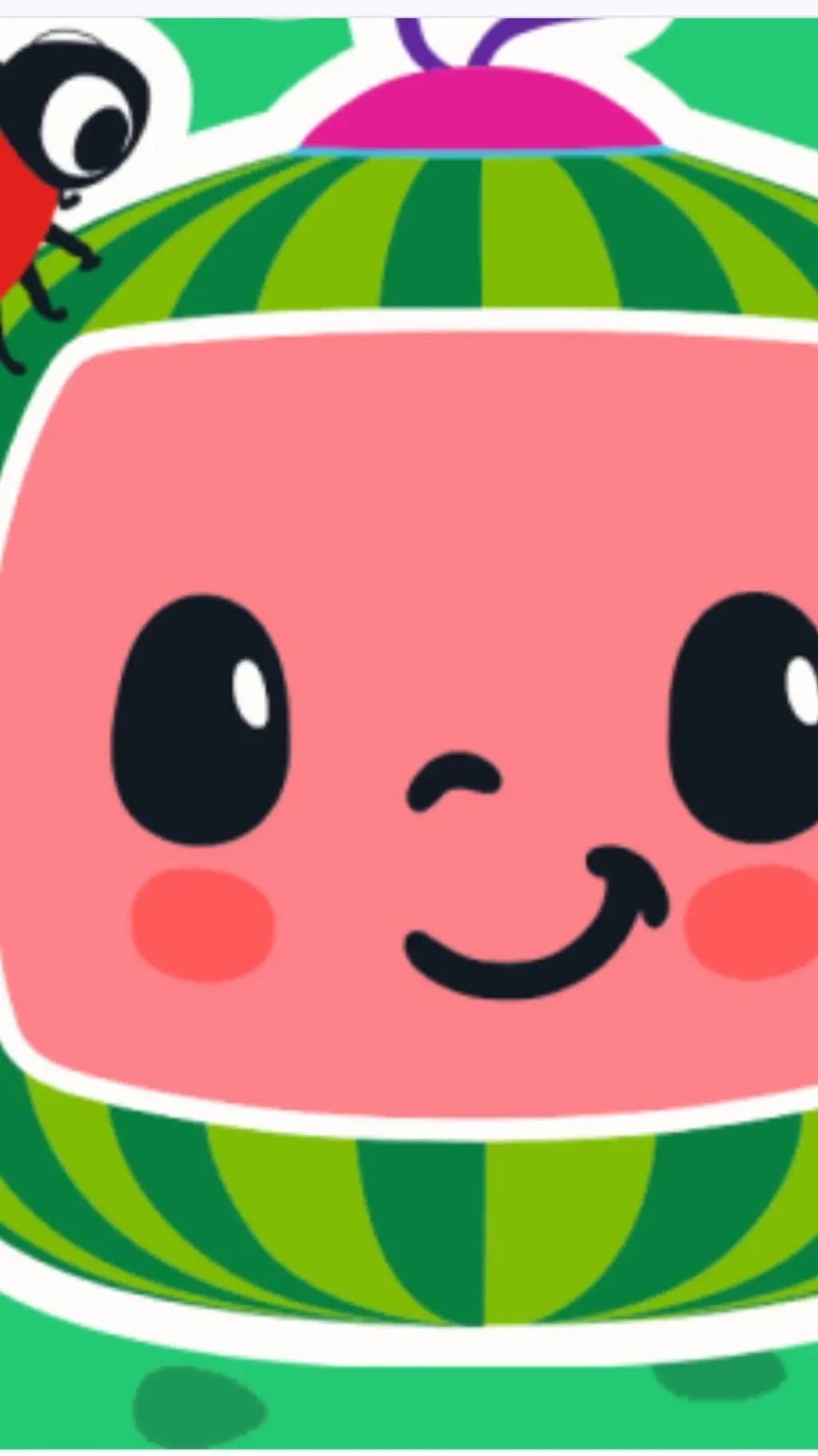 ai character: COCOMELON  background