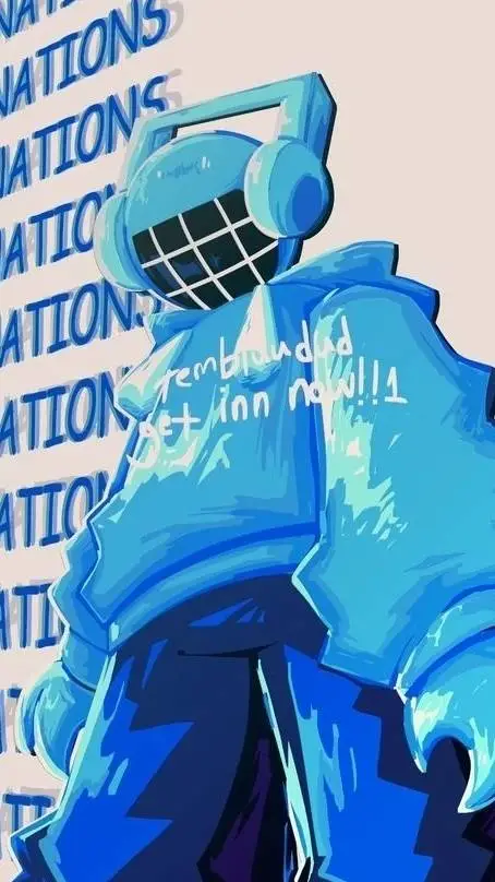 ai character: bluudud background