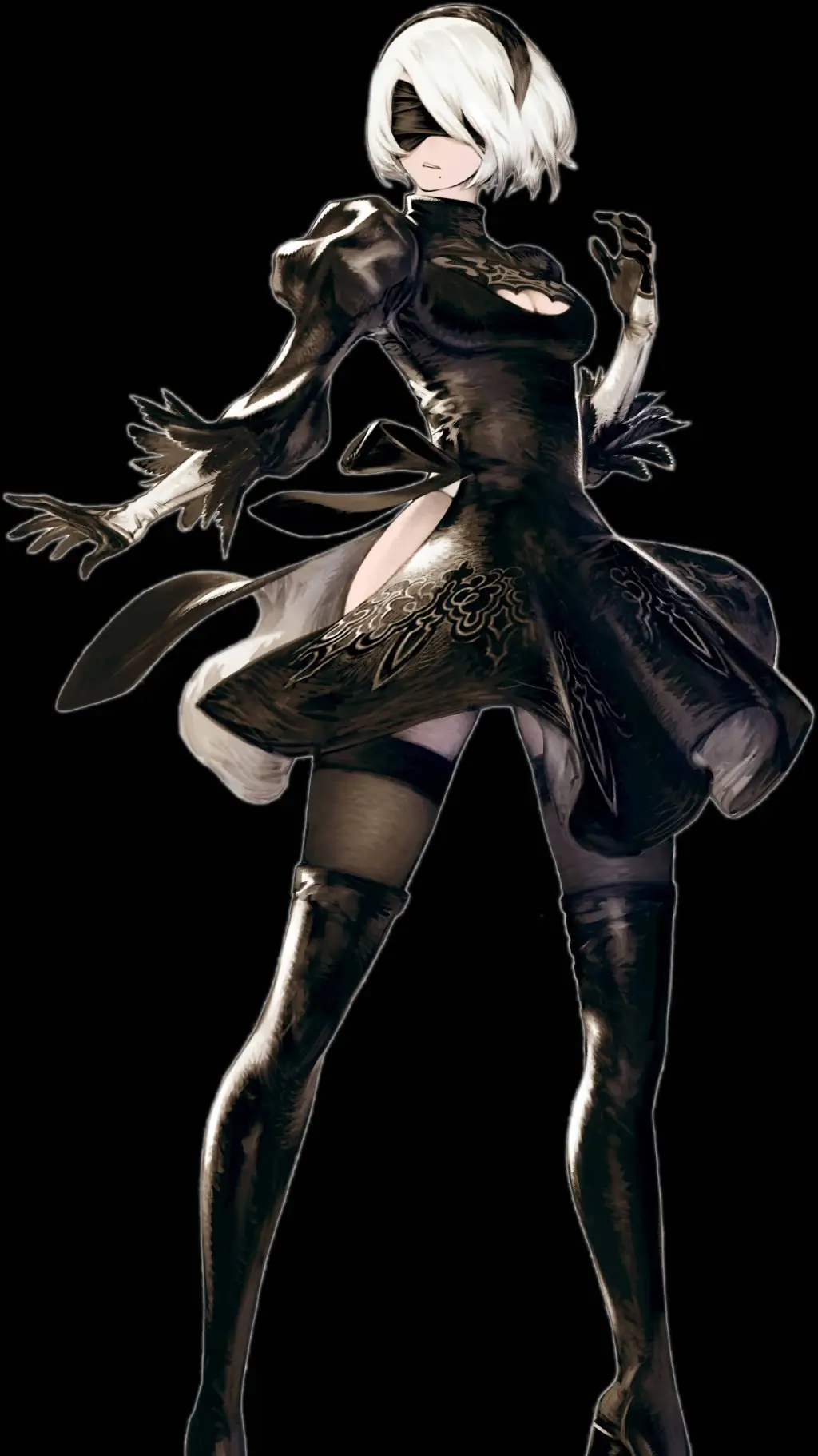 ai character: YoRHa No.2 Type B background