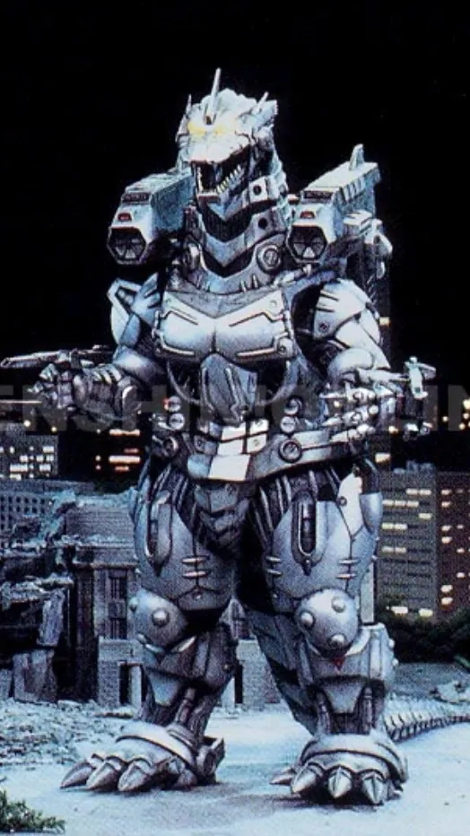 ai character: Mecha Godzilla background