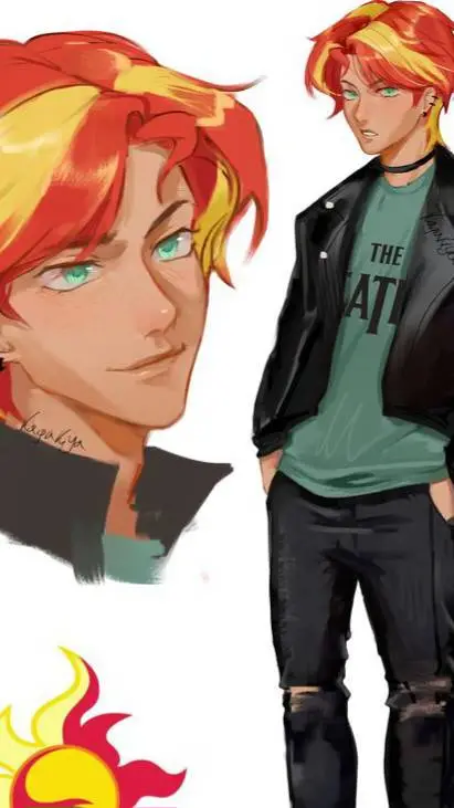 ai character: Sundow Shimmer 🔥⚡️ background