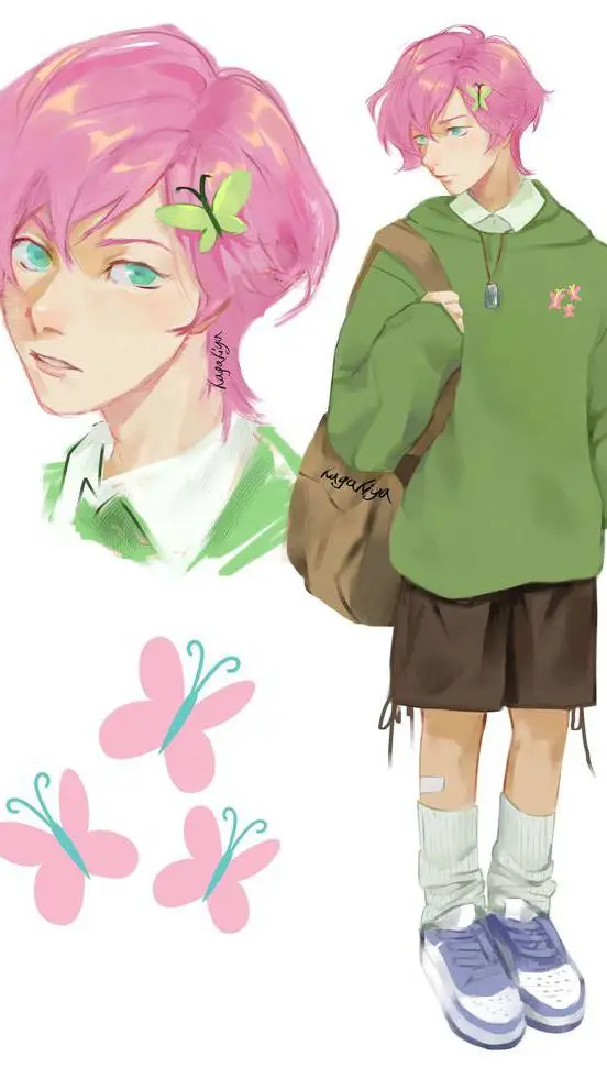 ai character: Feather Soft 🦋🌹🦋 background
