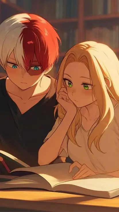 ai character: Todoroki T/N 🤍❤️🧊🔥 background