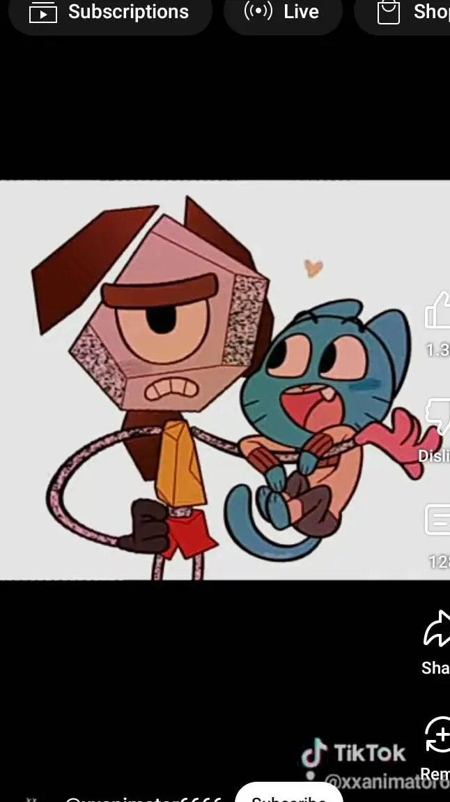 ai character: gumball and rob background