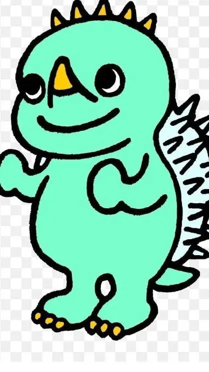 ai character: chibi anguirus background