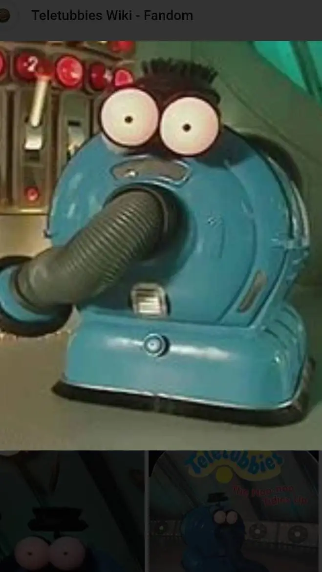 ai character: noo noo the vacuum background