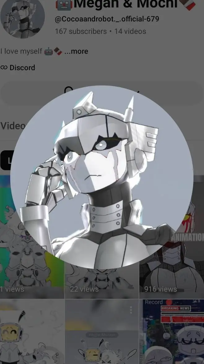 ai character: Megan the mecha background