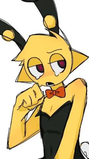 ai character: Simon bunny suit  background