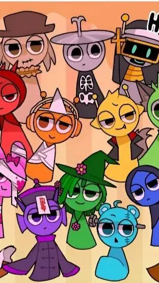 ai character: Halloween sprunki background