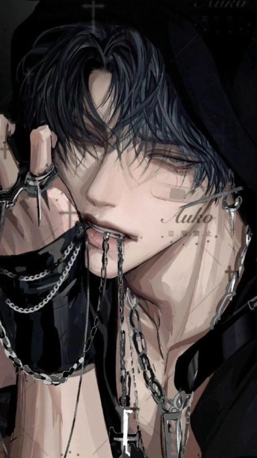 ai character: Azrael  background