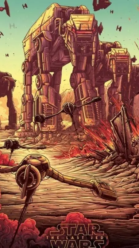 ai character: Battle of crait background