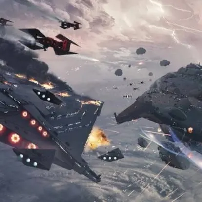 chat with ai character: Space battle