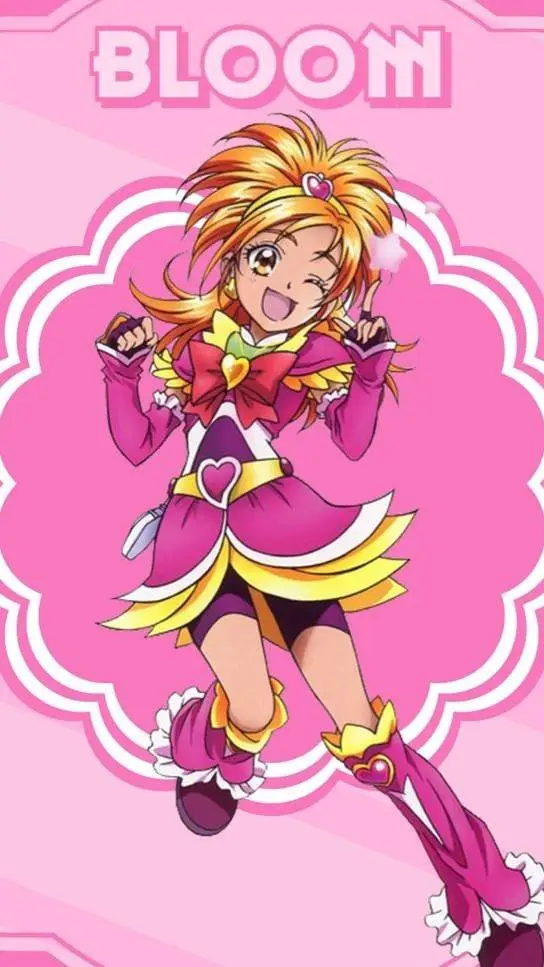 ai character: saki/cure bloom  background