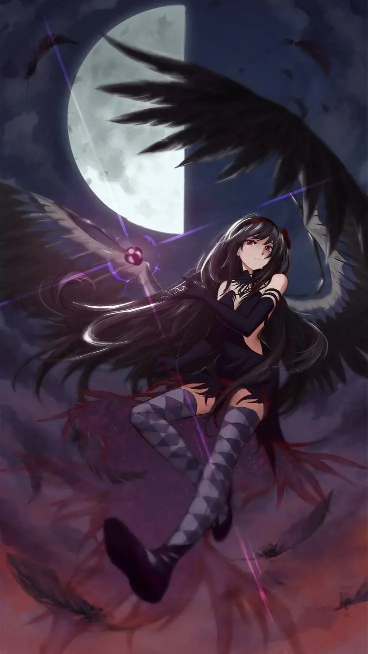 ai character: devil homura background