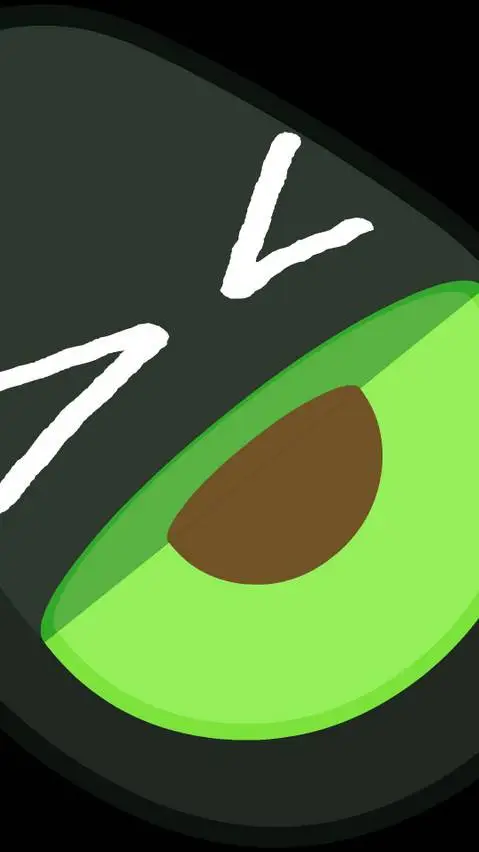 ai character: Avocado background
