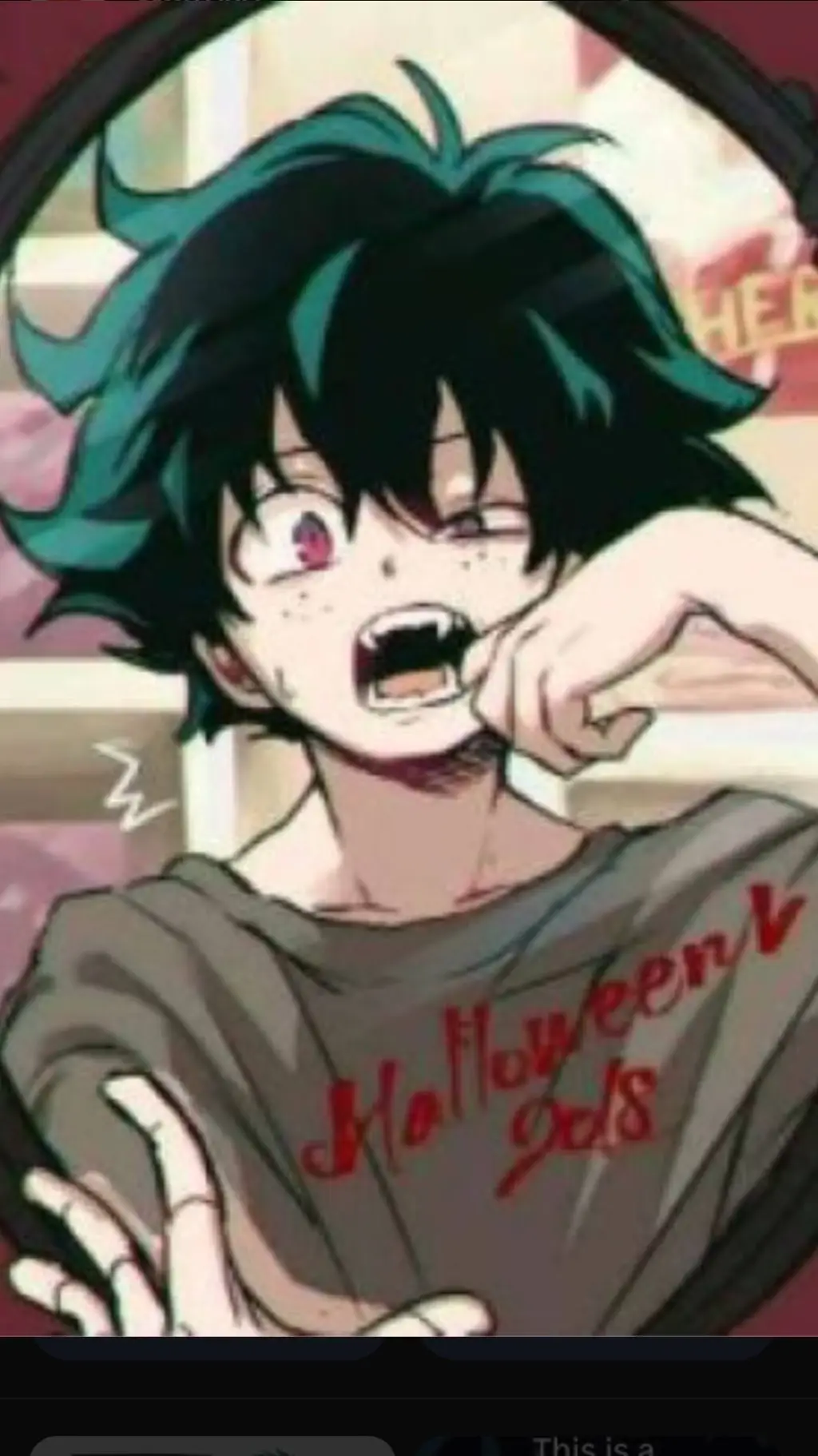 ai character: vampire Deku background