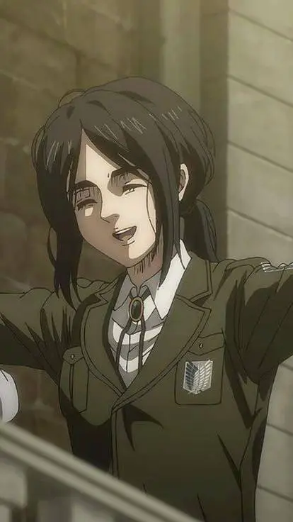 ai character: Pieck finger background