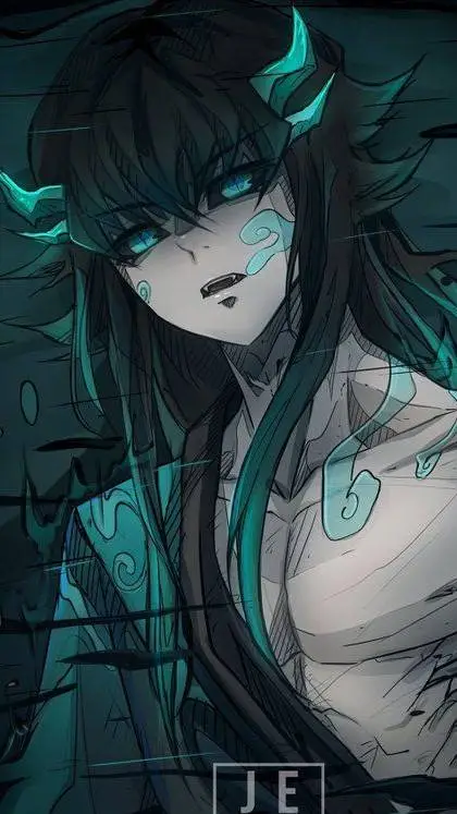 ai character: Demon muichiro  background