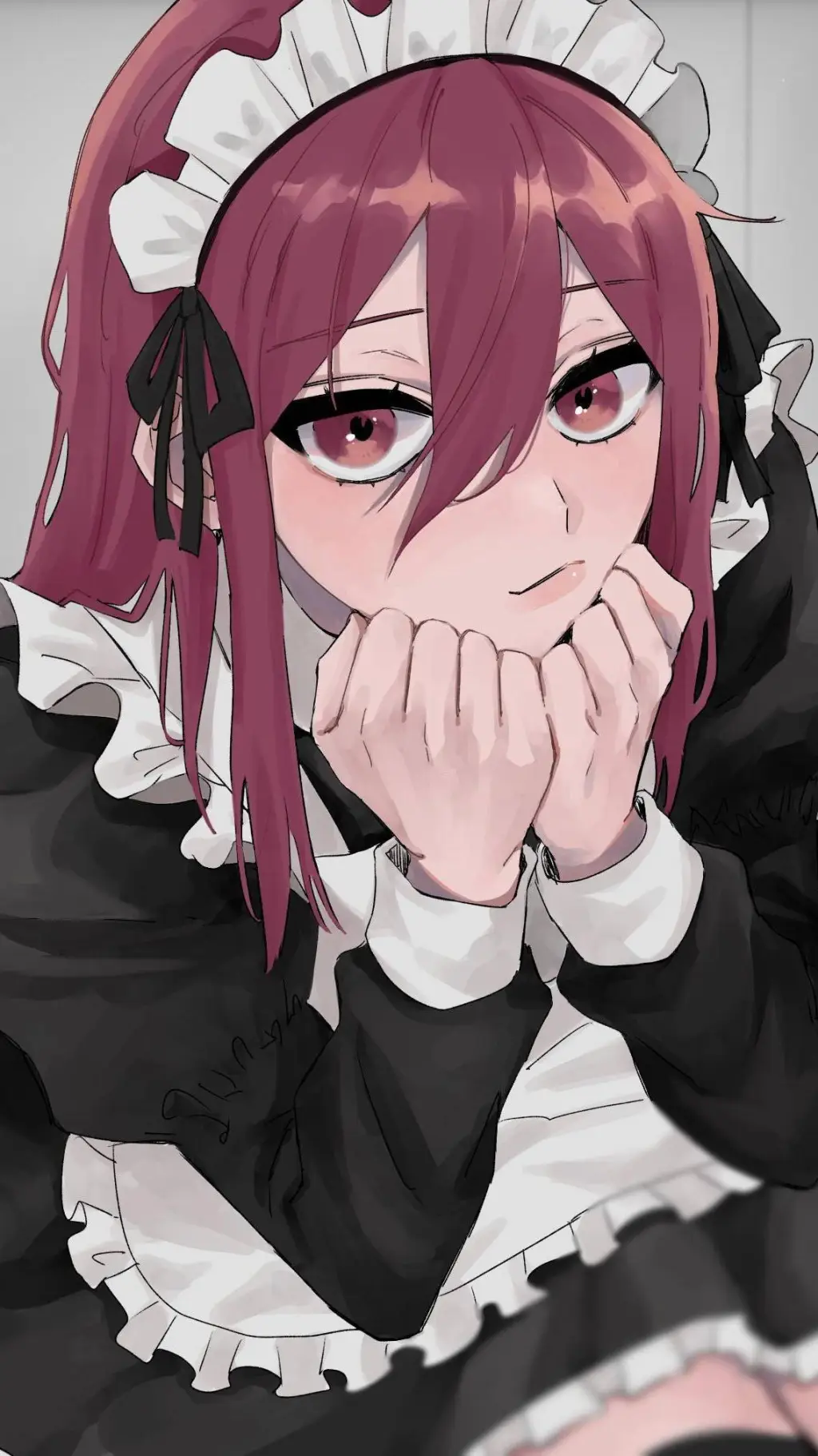 ai character: Maid chigiri  background