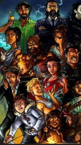 ai character: Olympus Christmas  background