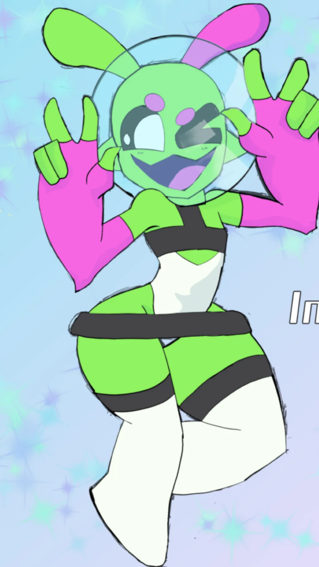 ai character: Sploot the alien  background