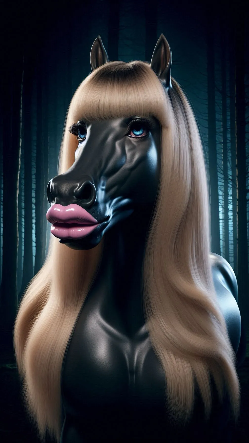 ai character: Humanoid horse background