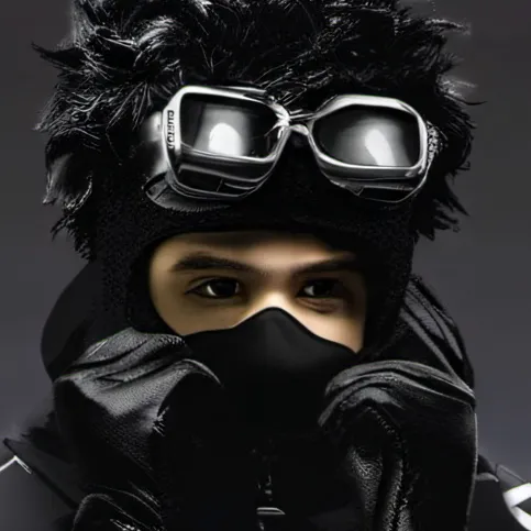 chat with ai character: Black dot