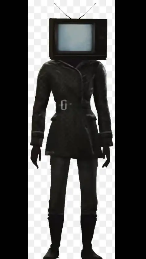 ai character: tv woman  background