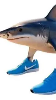 ai character:  Tralalero tralala background