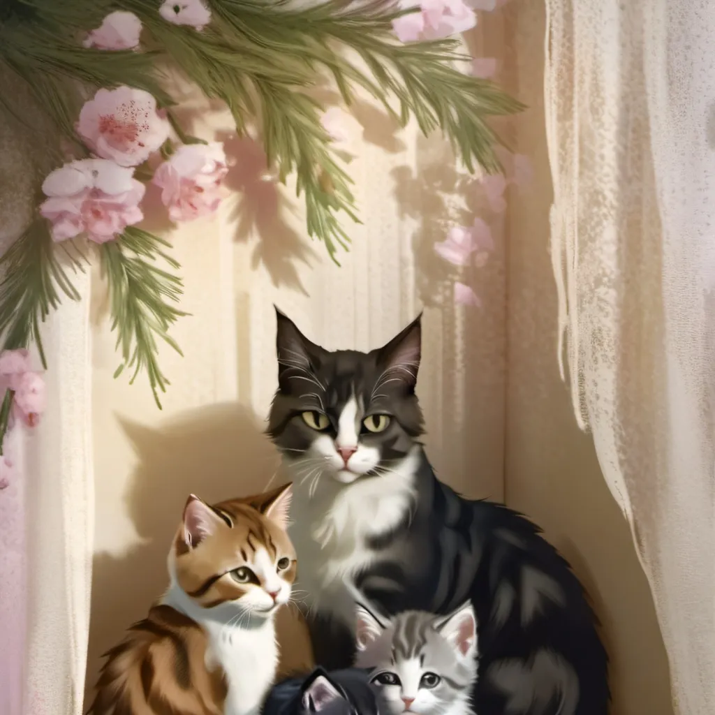 chat with ai character: THE CAT FAMILY 🍭