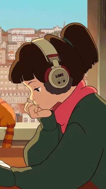 ai character: Lofi girl background