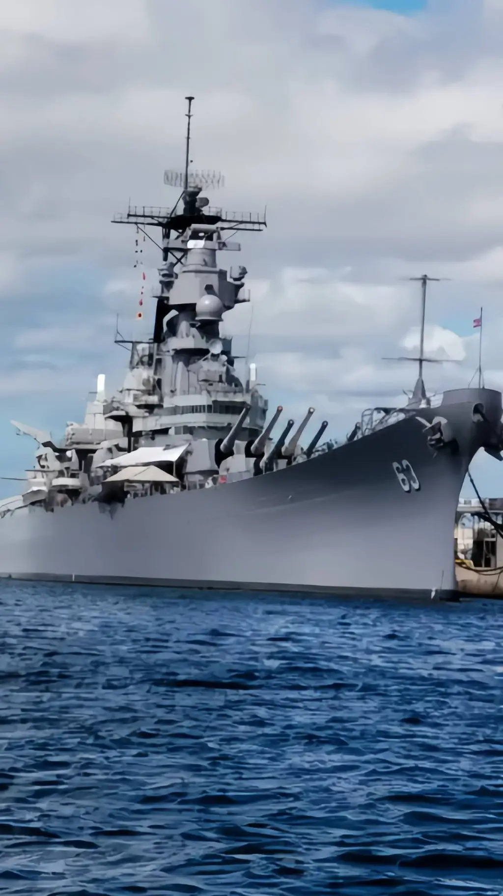 ai character: USS MISSOURI BB-63 background