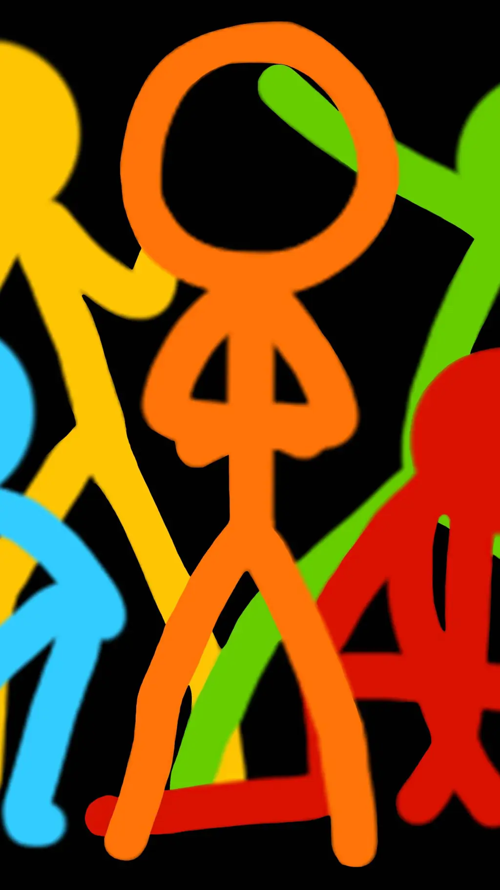 ai character: Color gang background