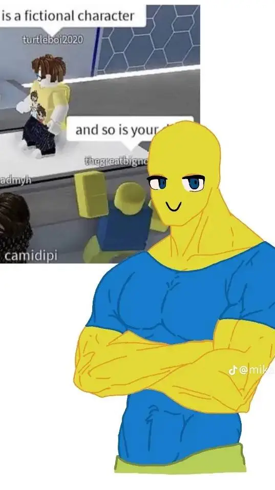 ai character: noob but slayed background