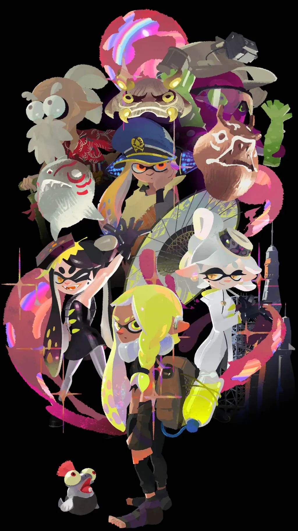 ai character: Splatoon background
