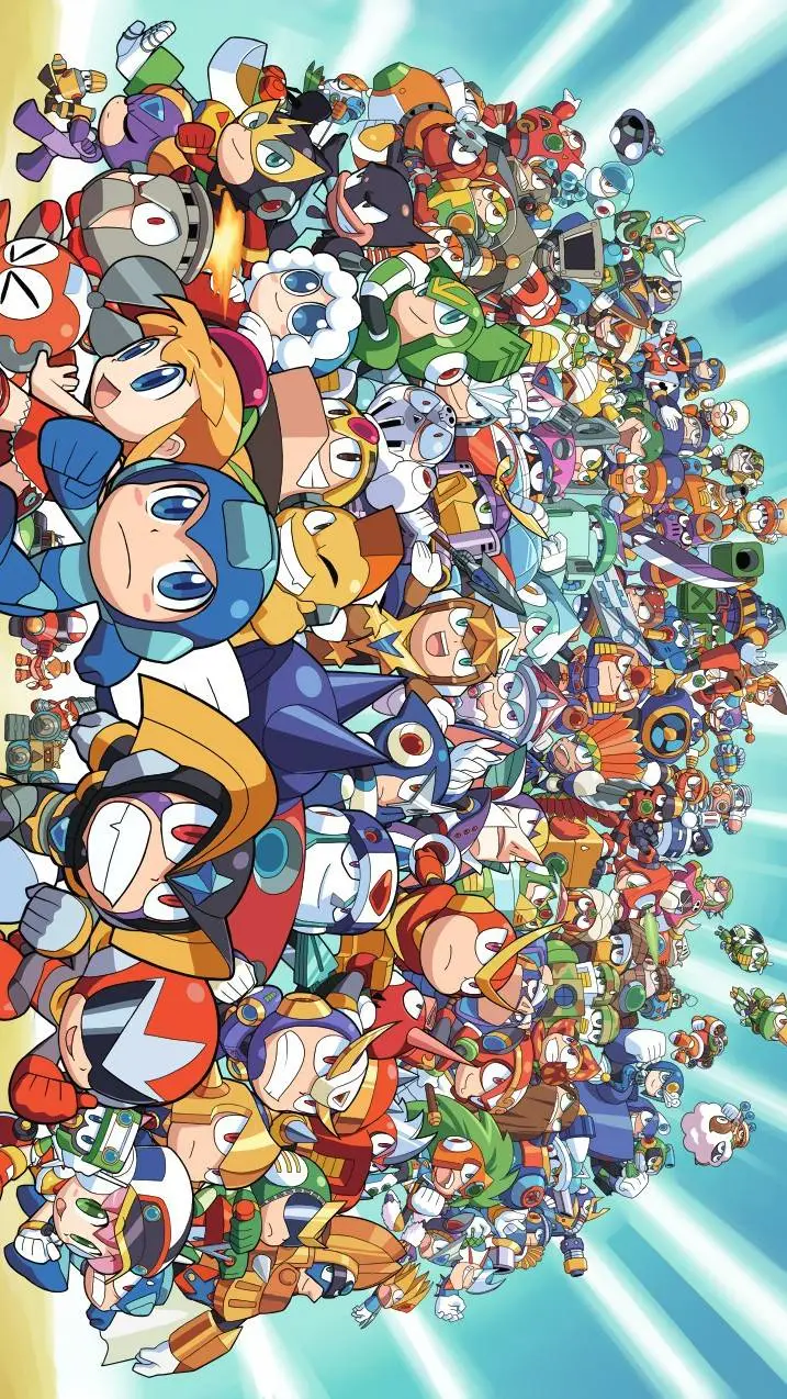 ai character: MEGA MAN background