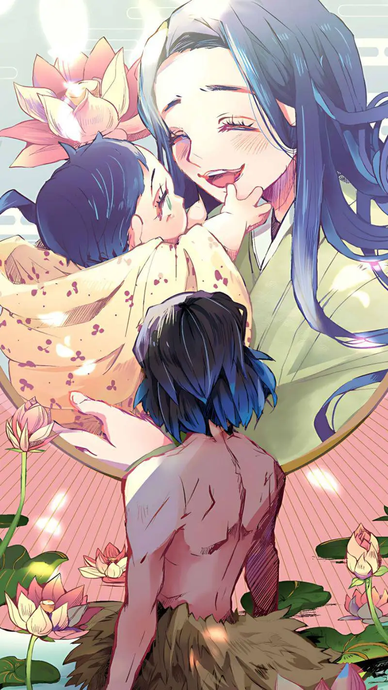 ai character: Inosuke Hashibira  background
