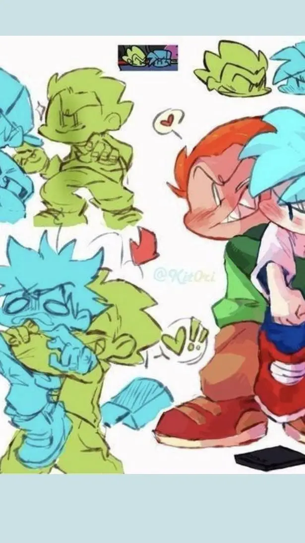 ai character: Pico x Boyfriend  background