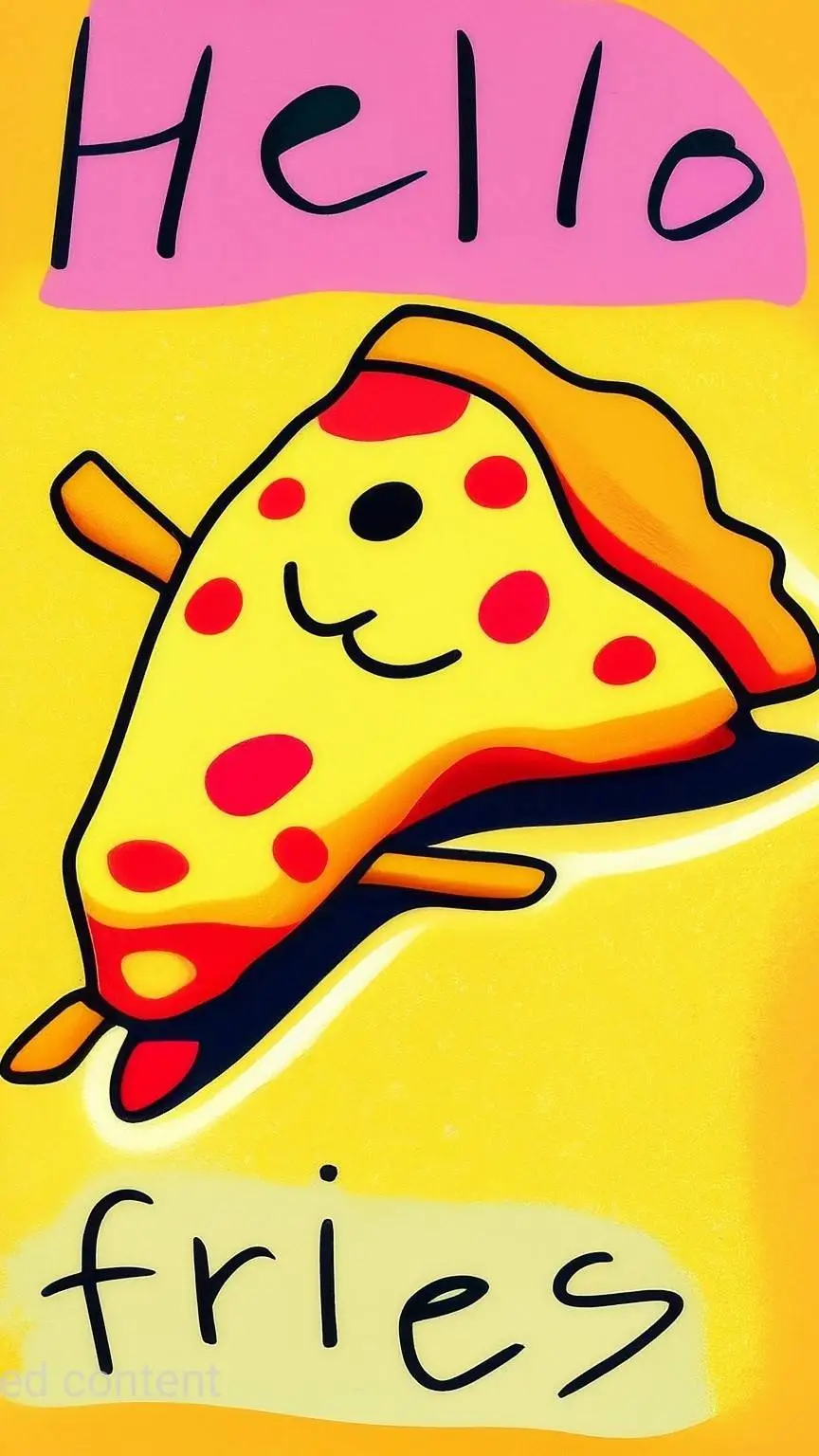 ai character: 🍕~Pizza~🍕 background
