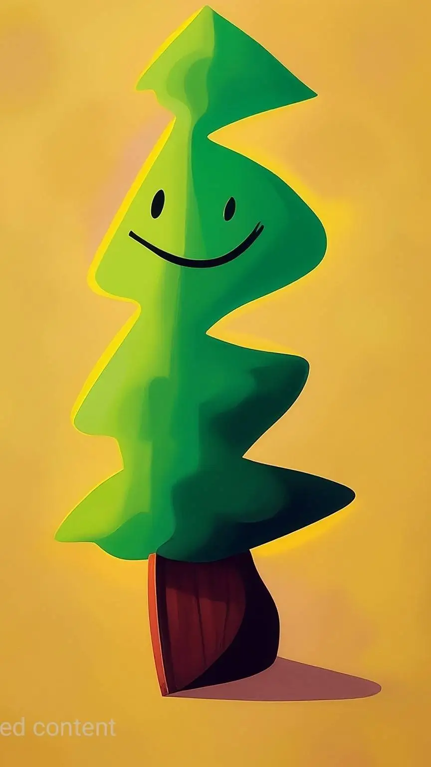 ai character: ☺🎄~Happy tree~🎄😊 background