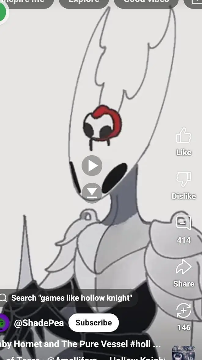 ai character: HornetXPureVessel background